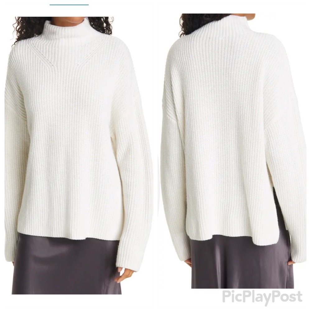 NWT Rails Claudia Oversize Shaker Stitch Sweater